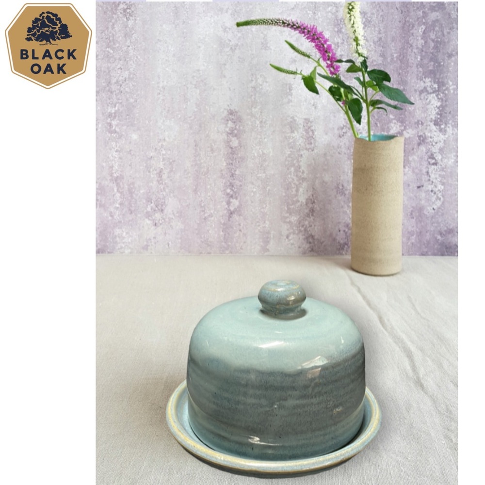 Black Oak Art Butter Dish